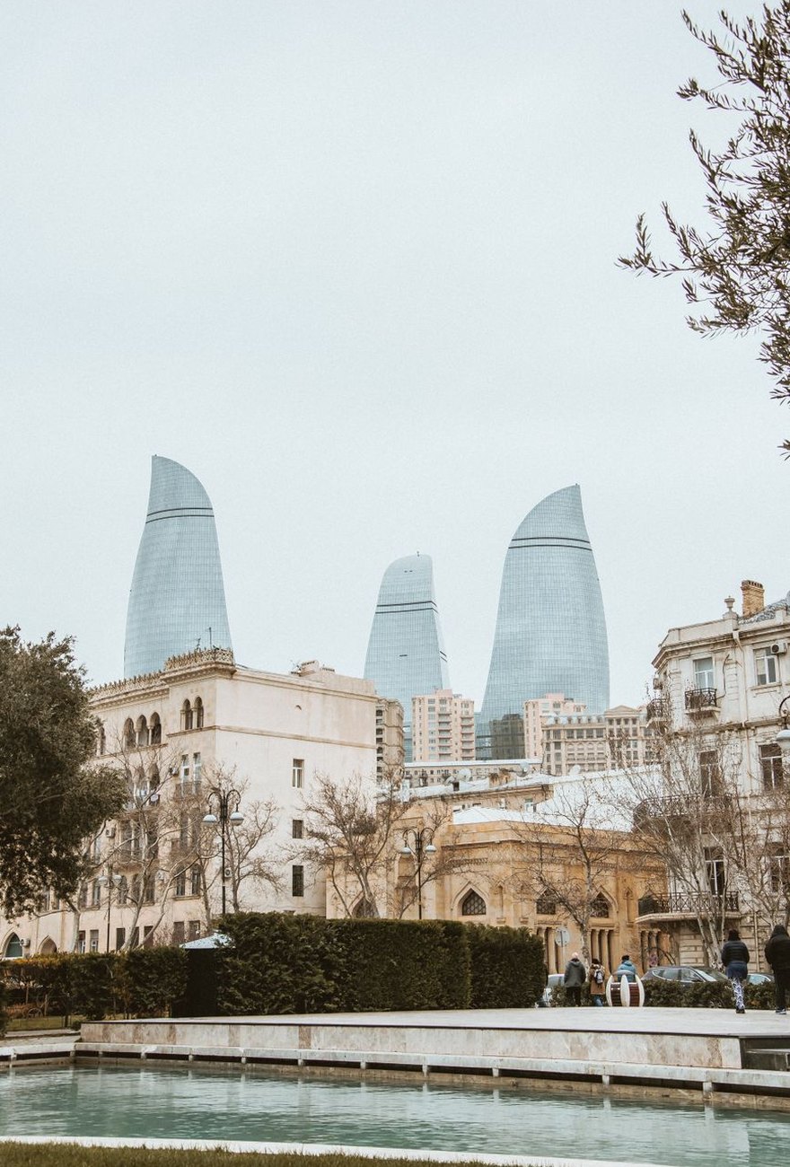 Azerbaijan at dusk